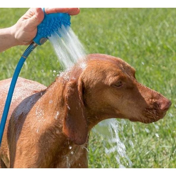 Handheld Silicone Pet Bath Gloves Brush For Outdoor Shower Massage
