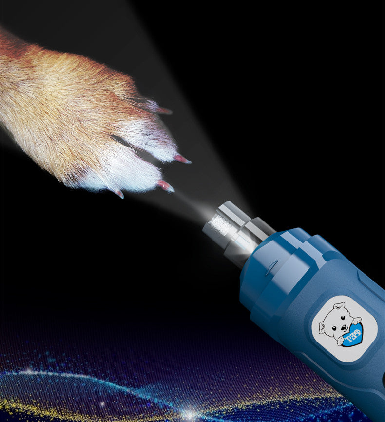 Electric Pet Nail Sharpener Grooming Tool Rechargeable Quiet Design