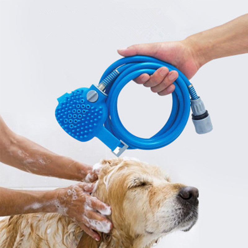 Pet Bathing Massager Brush With Comfortable Shower Sprayer Tool