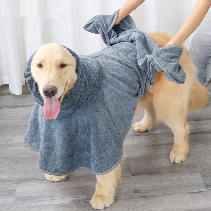 Cotton Pet Bath Towel Strong Absorbent Quick Drying Soft Comfort