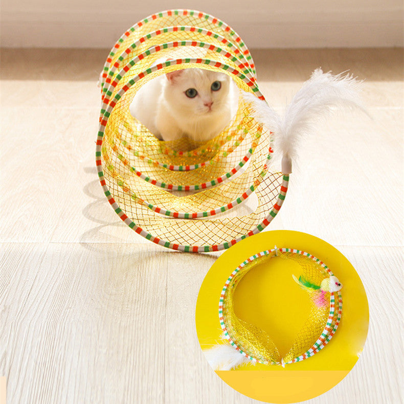 Foldable Storage Tunnel Toy For Pets