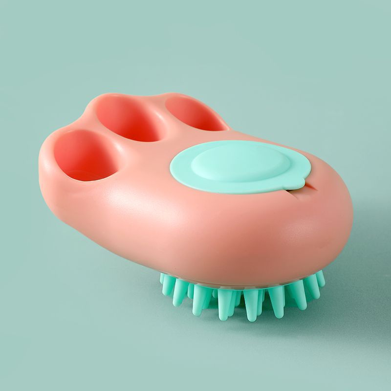 Pet Bath Massage Comb Brush For Grooming And Claw Care