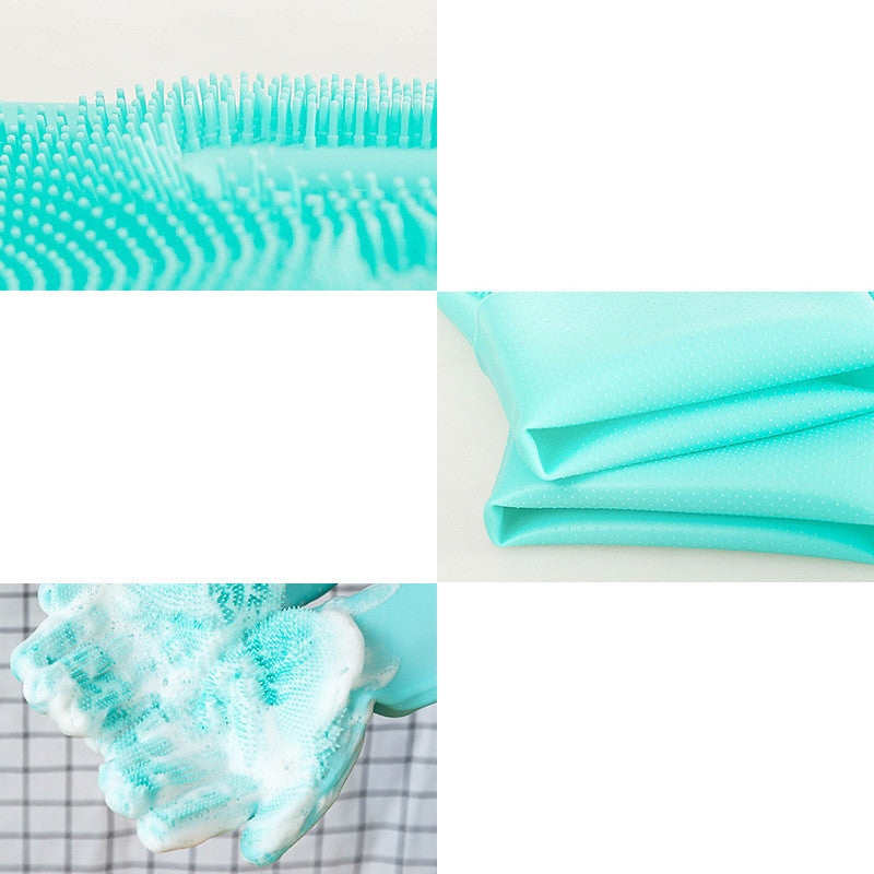 Silicone Pet Grooming Glove Brush For Bath Cleaning And Massage