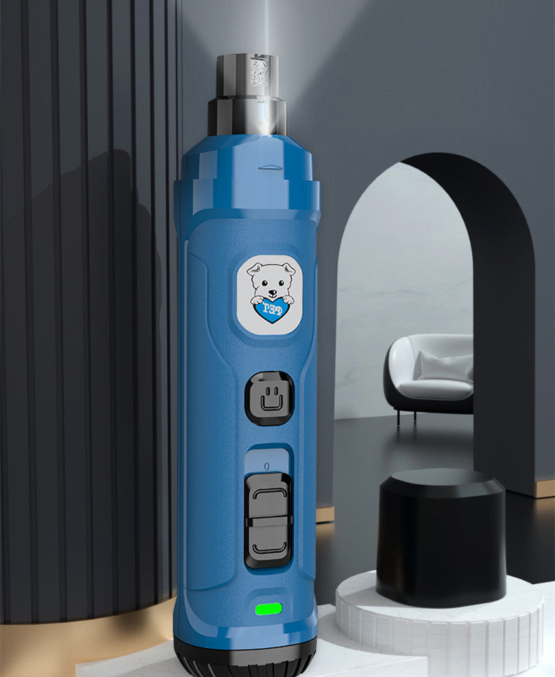 Electric Pet Nail Sharpener Grooming Tool Rechargeable Quiet Design