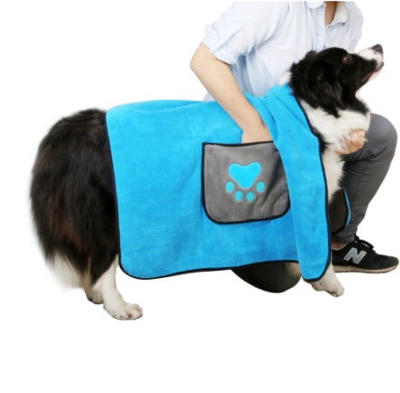 Absorbent Pet Bath Towel For Quick Drying And Grooming