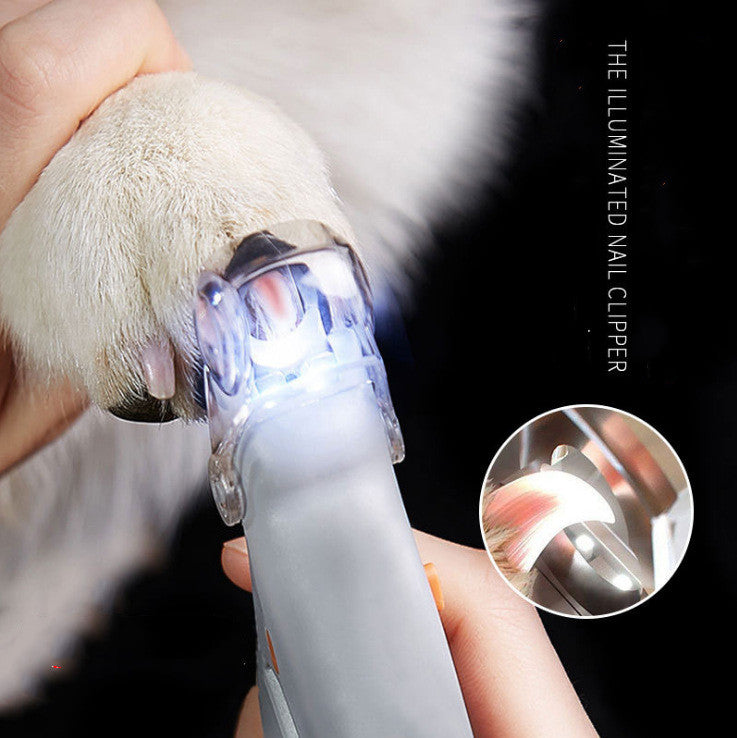 LED Light Pet Nail Clippers Precision Grooming Tool