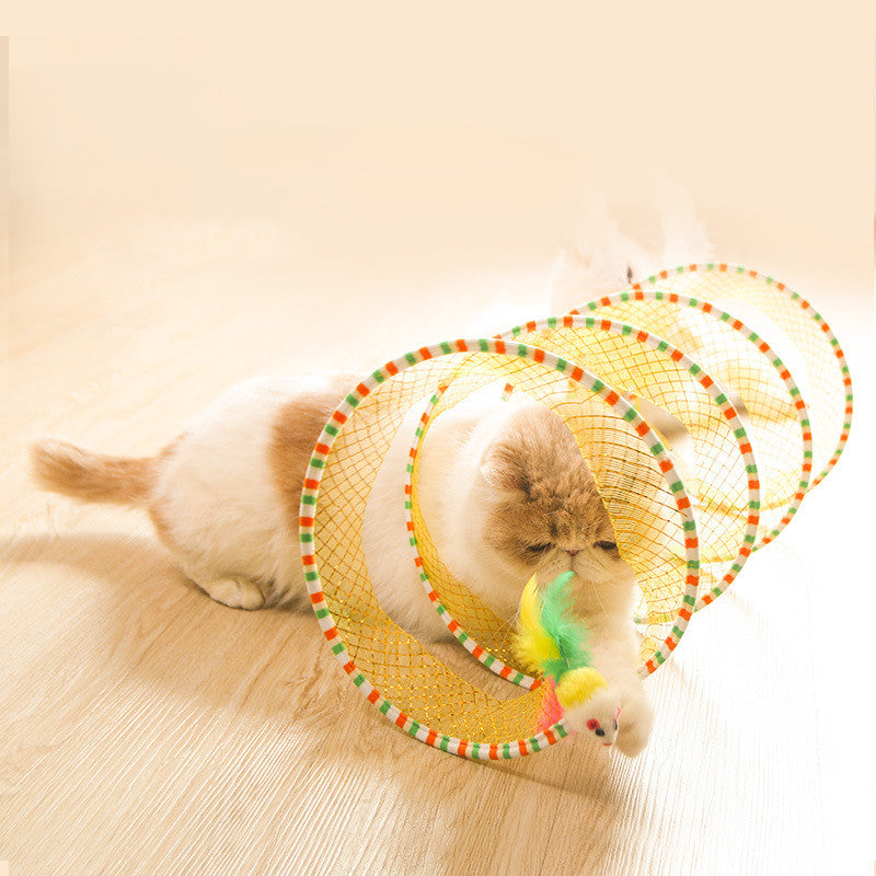 Foldable Storage Tunnel Toy For Pets