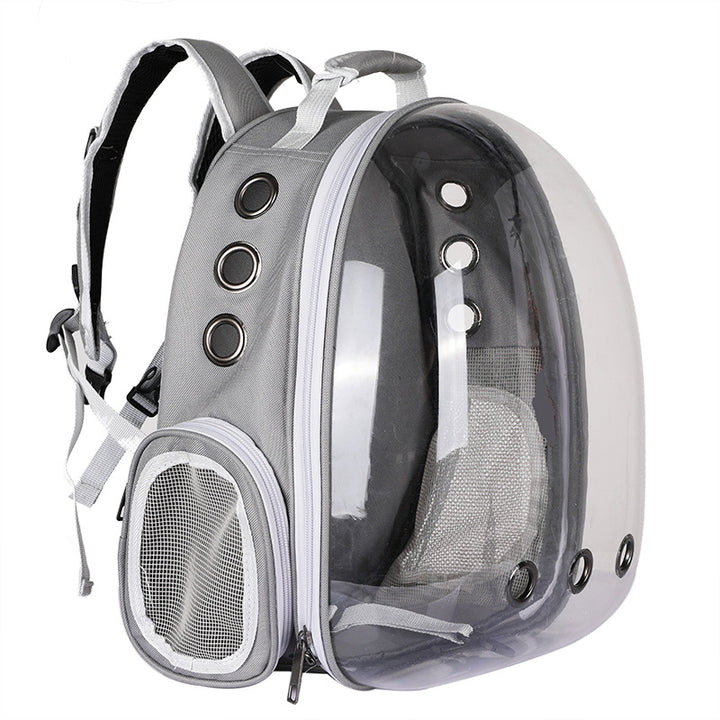 Portable Pet Backpack Carrier Bubble With 360° Viewing And Capsule Design