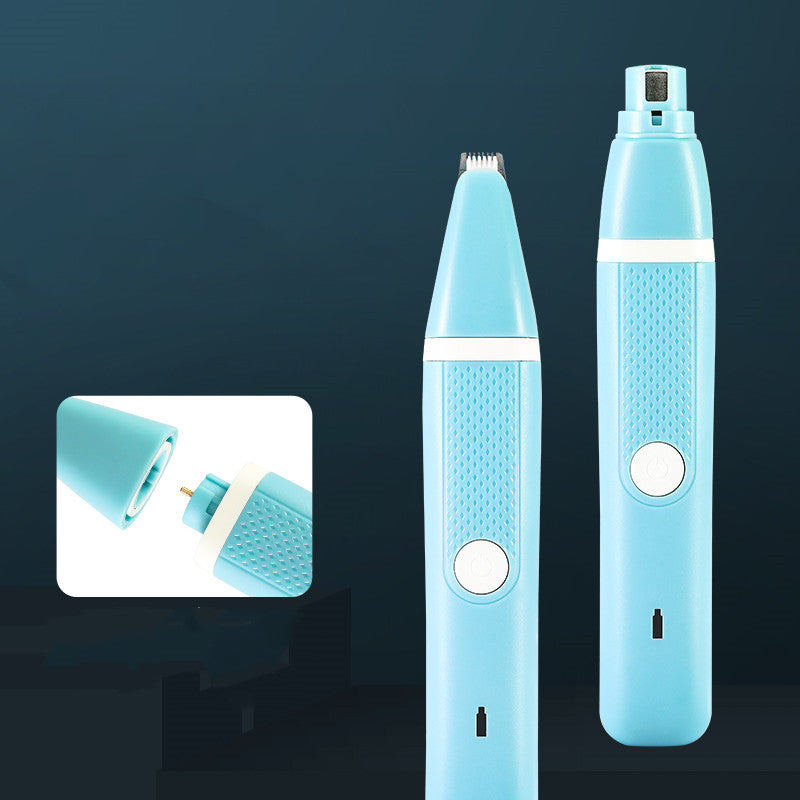 Pet Nail Polisher And Hair Trimmer Dual Purpose Grooming Tool