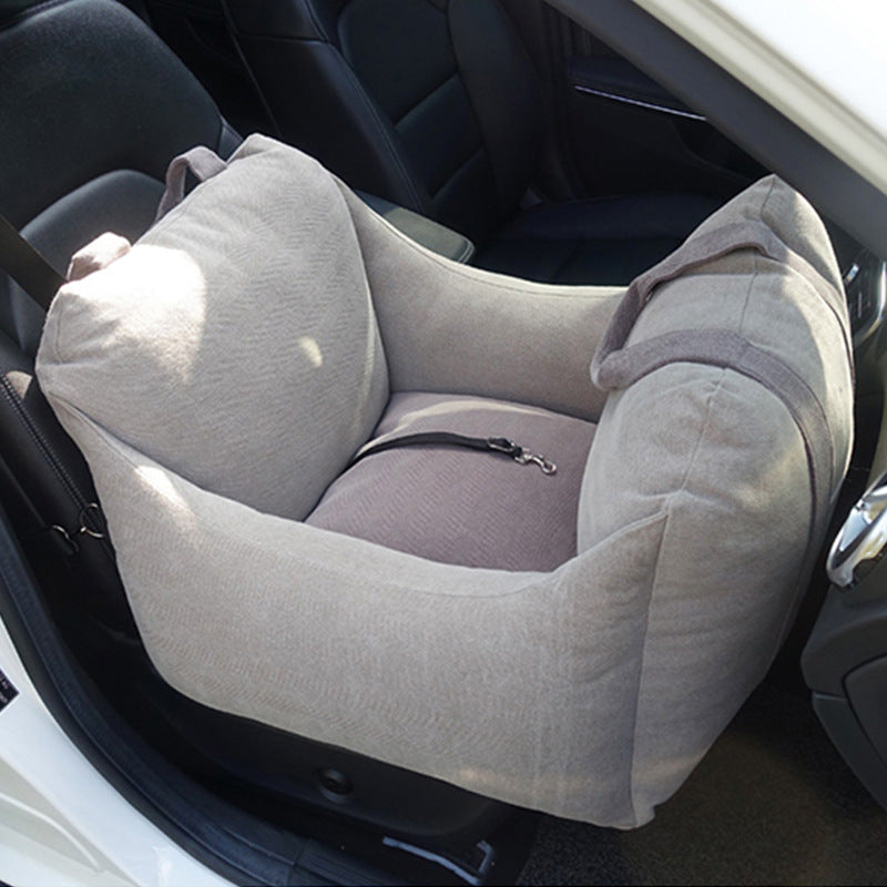 Waterproof Portable Pet Car Seat Carrier With Mesh And Safety Design