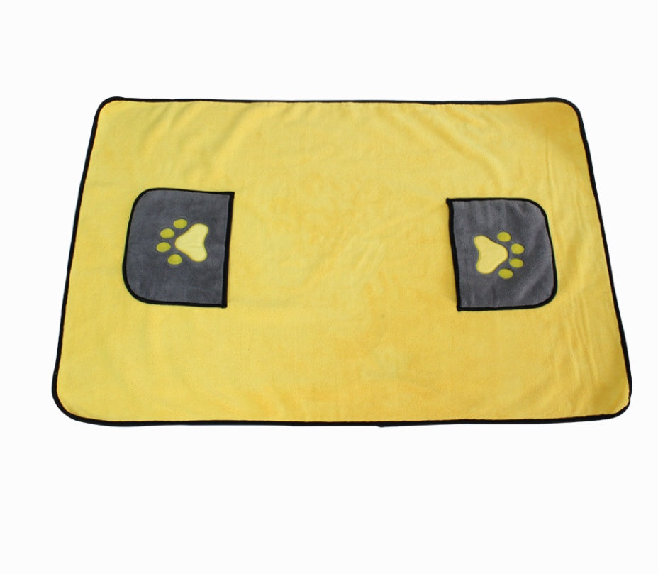 Absorbent Pet Bath Towel For Quick Drying And Grooming