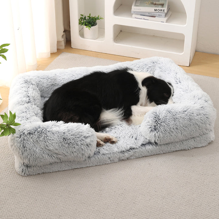 Plush Round Pet Bed Warm Winter Comfortable Sleeping Mat