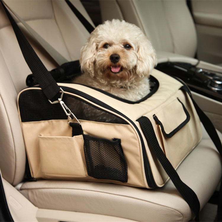 Folding Pet Car Seat Carrier Bag Hammock For Safe Travel