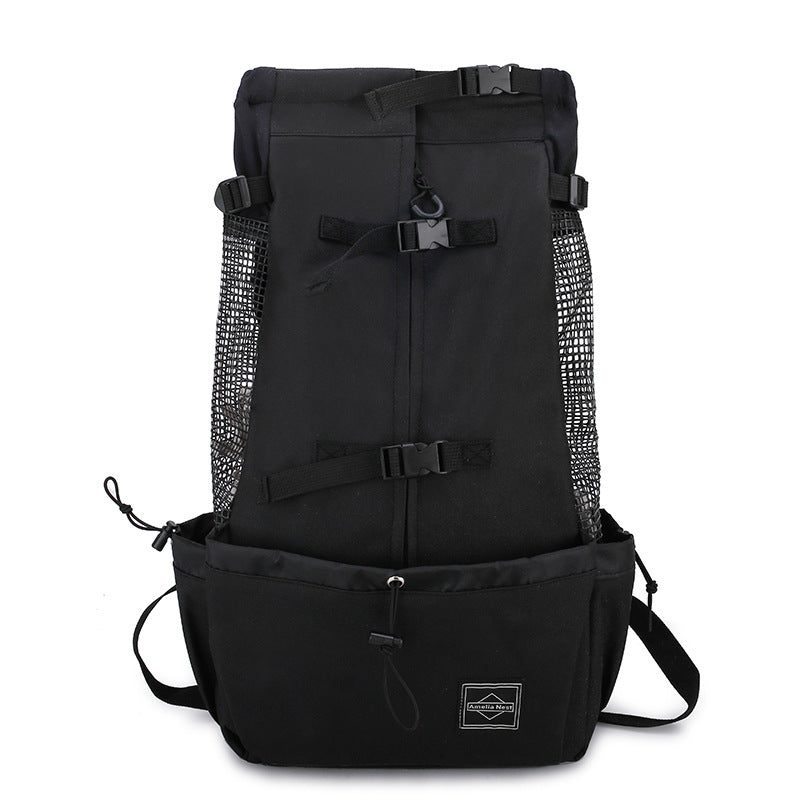 Double-Shoulder Portable Pet Carrier Backpack For Travel And Outdoors