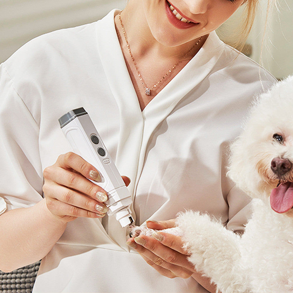 P3 Pet Nail Trimmer Double Lamp High Power Automatic Grooming Tool
