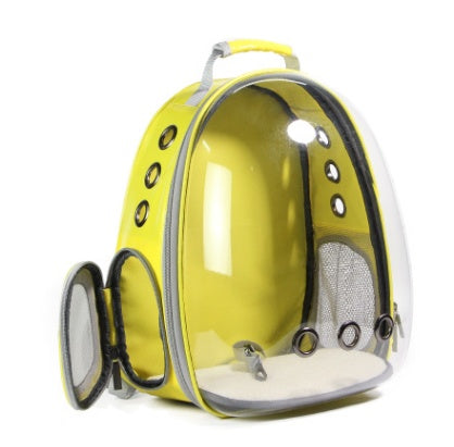 Portable Pet Backpack Carrier Bubble With 360° Viewing And Capsule Design