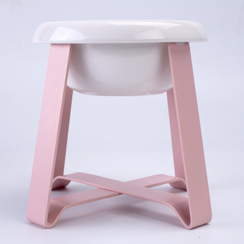 Creative Anti-Slip 2-in-1 Food and Water Bowl With Stand For Pets