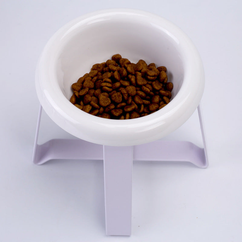 Creative Anti-Slip 2-in-1 Food and Water Bowl With Stand For Pets