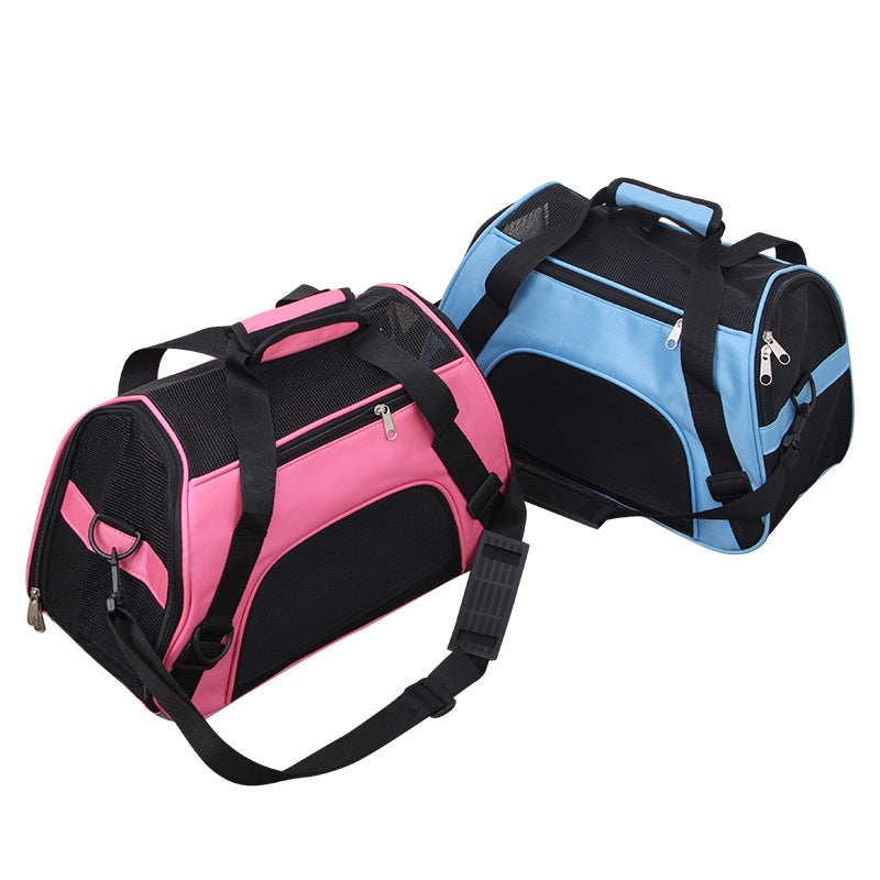 Portable Mesh Pet Carrier Bag For Travel And Transport