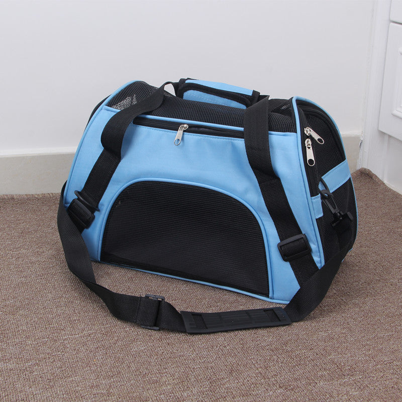 Portable Mesh Pet Carrier Bag For Travel And Transport