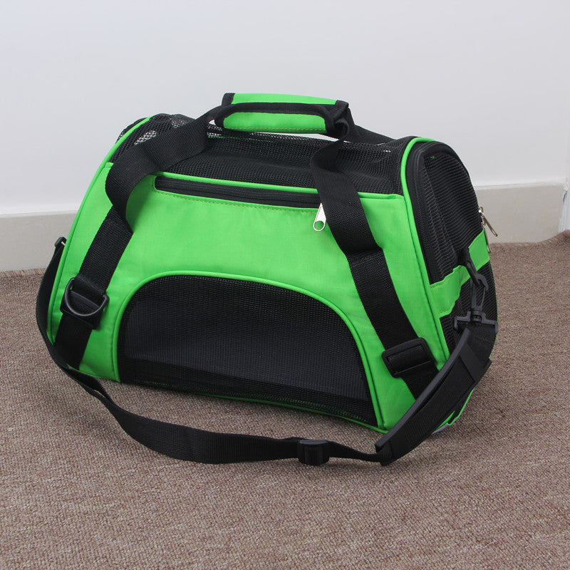 Portable Mesh Pet Carrier Bag For Travel And Transport