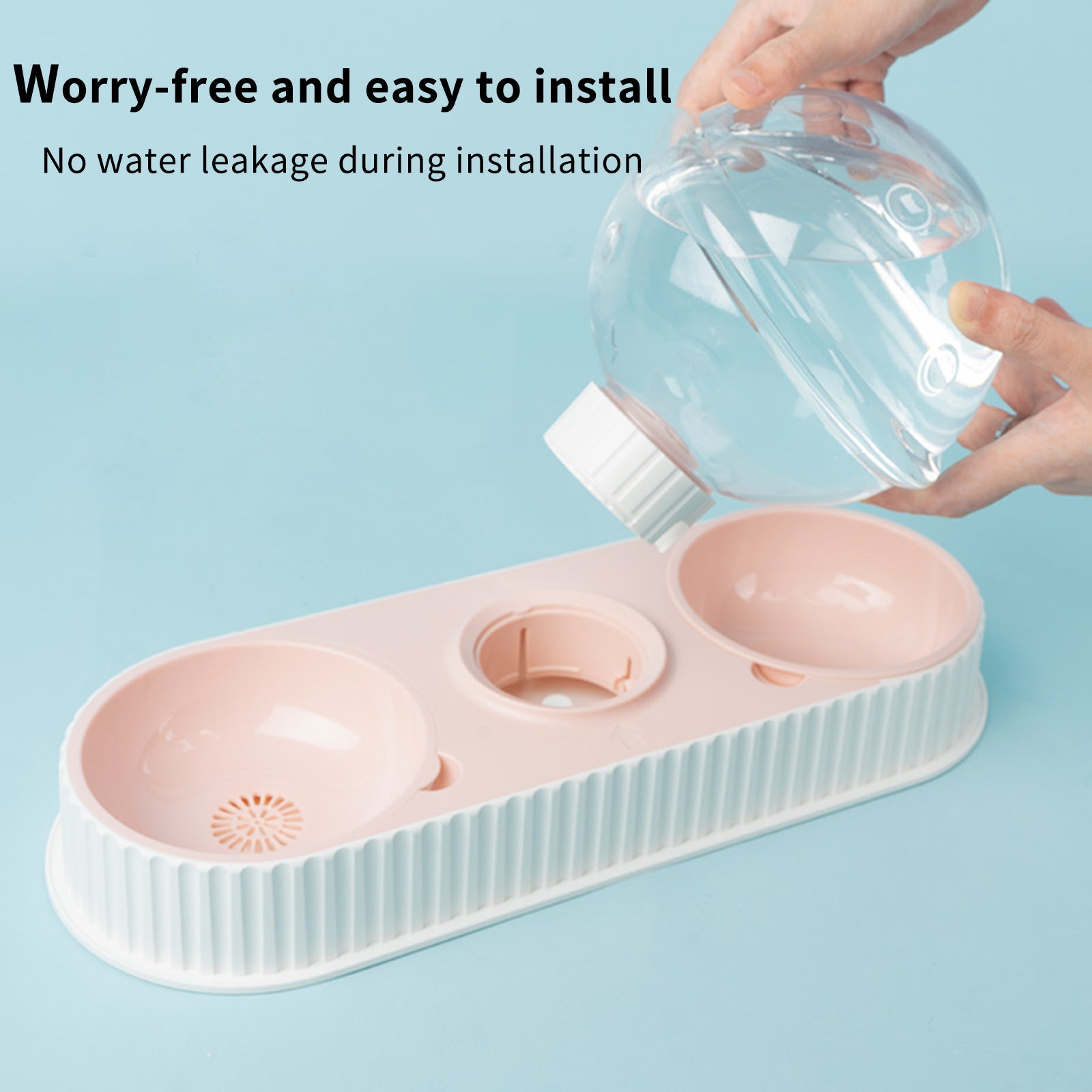 Automatic Plastic Water and Food Bowl For Pets