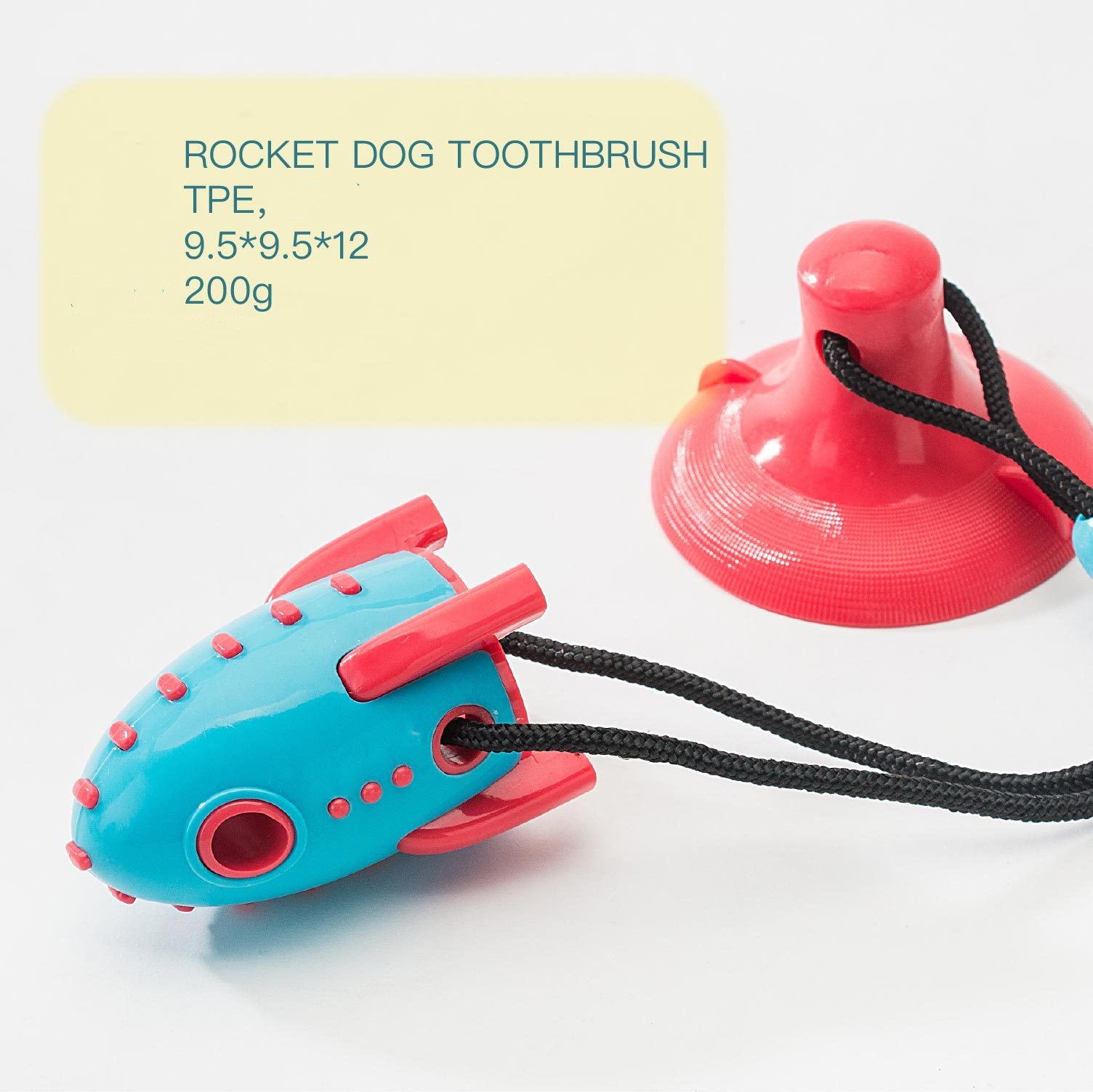 Rocket-Shaped Bite-Resistant Food Dispensing Toy For Pets