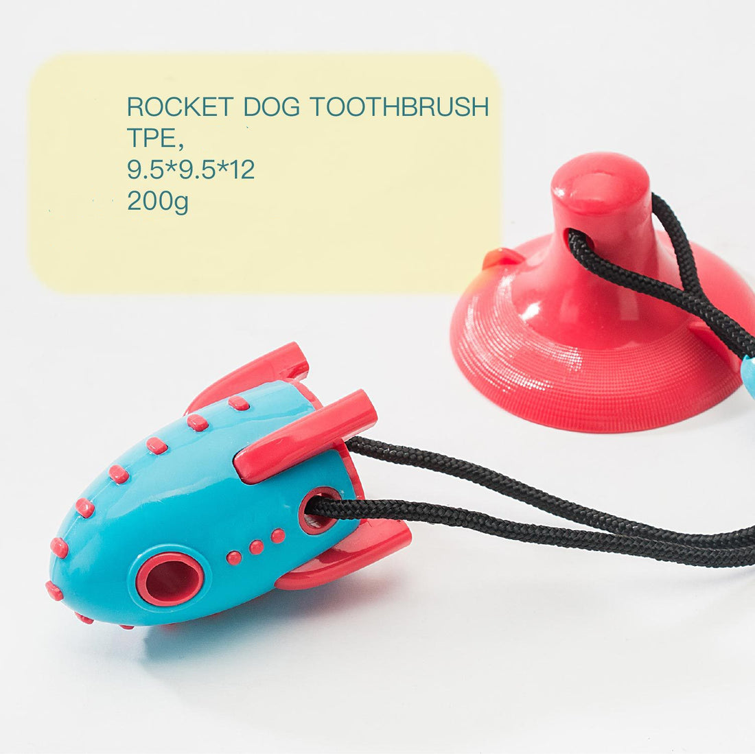 Rocket-Shaped Bite-Resistant Food Dispensing Toy For Pets