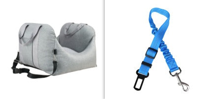 Waterproof Portable Pet Car Seat Carrier With Mesh And Safety Design