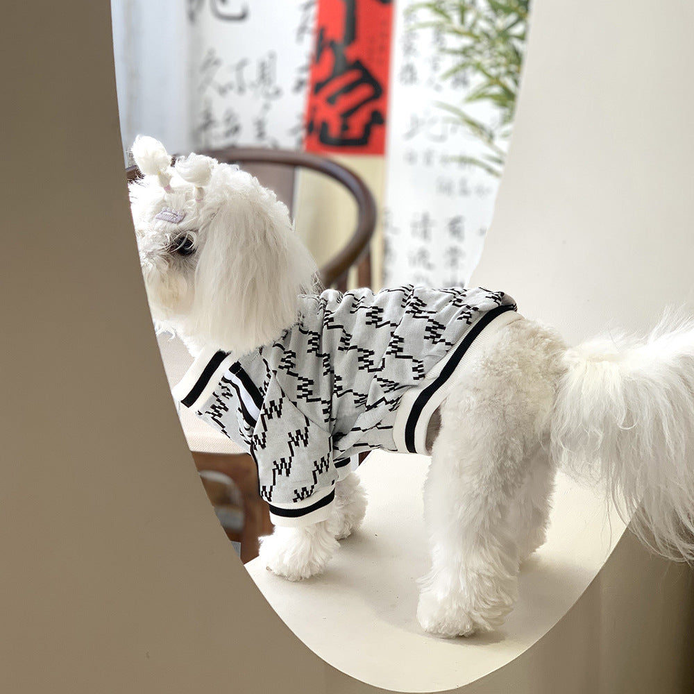 Autumn Winter Pet Zipper Jacket Warm Coat