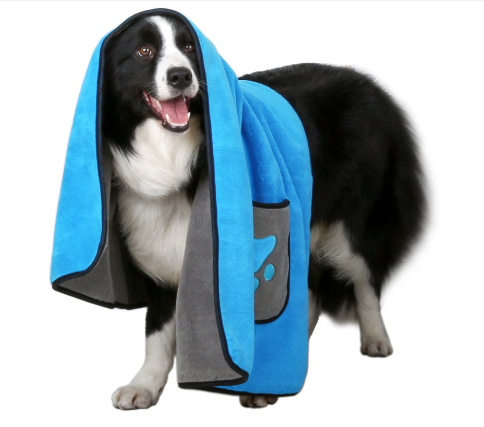 Absorbent Pet Bath Towel For Quick Drying And Grooming