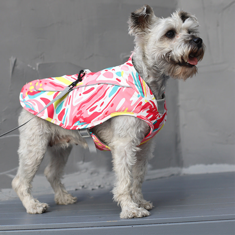 Waterproof Reflective Cotton Jacket For Pets