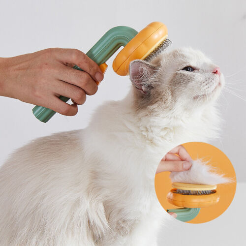 Self Cleaning Pet Slicker Brush Removes Loose Hair And Mats