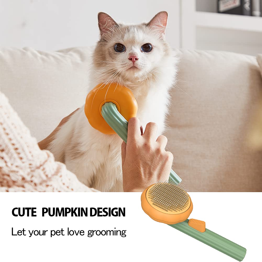 Self Cleaning Pet Slicker Brush Removes Loose Hair And Mats