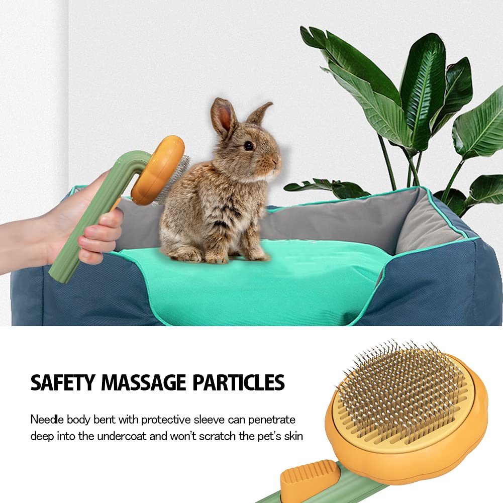 Self Cleaning Pet Slicker Brush Removes Loose Hair And Mats