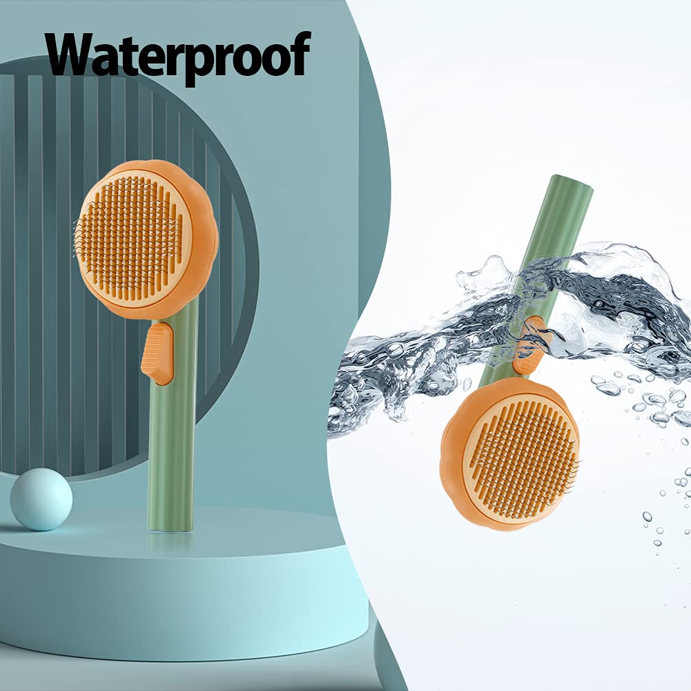 Self Cleaning Pet Slicker Brush Removes Loose Hair And Mats