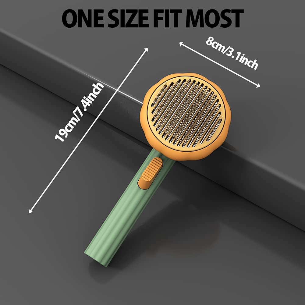 Self Cleaning Pet Slicker Brush Removes Loose Hair And Mats