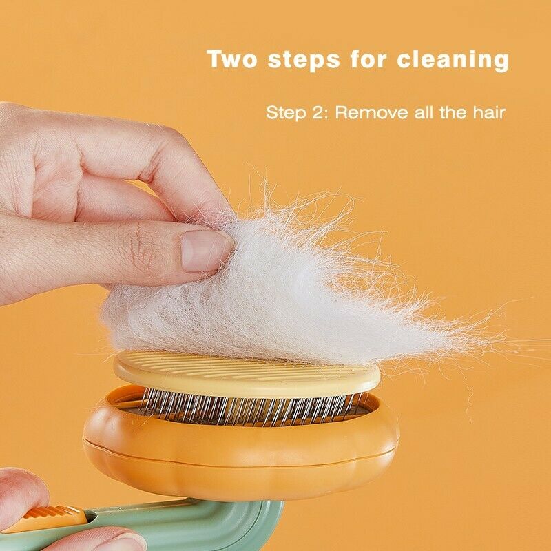 Self Cleaning Pet Slicker Brush Removes Loose Hair And Mats