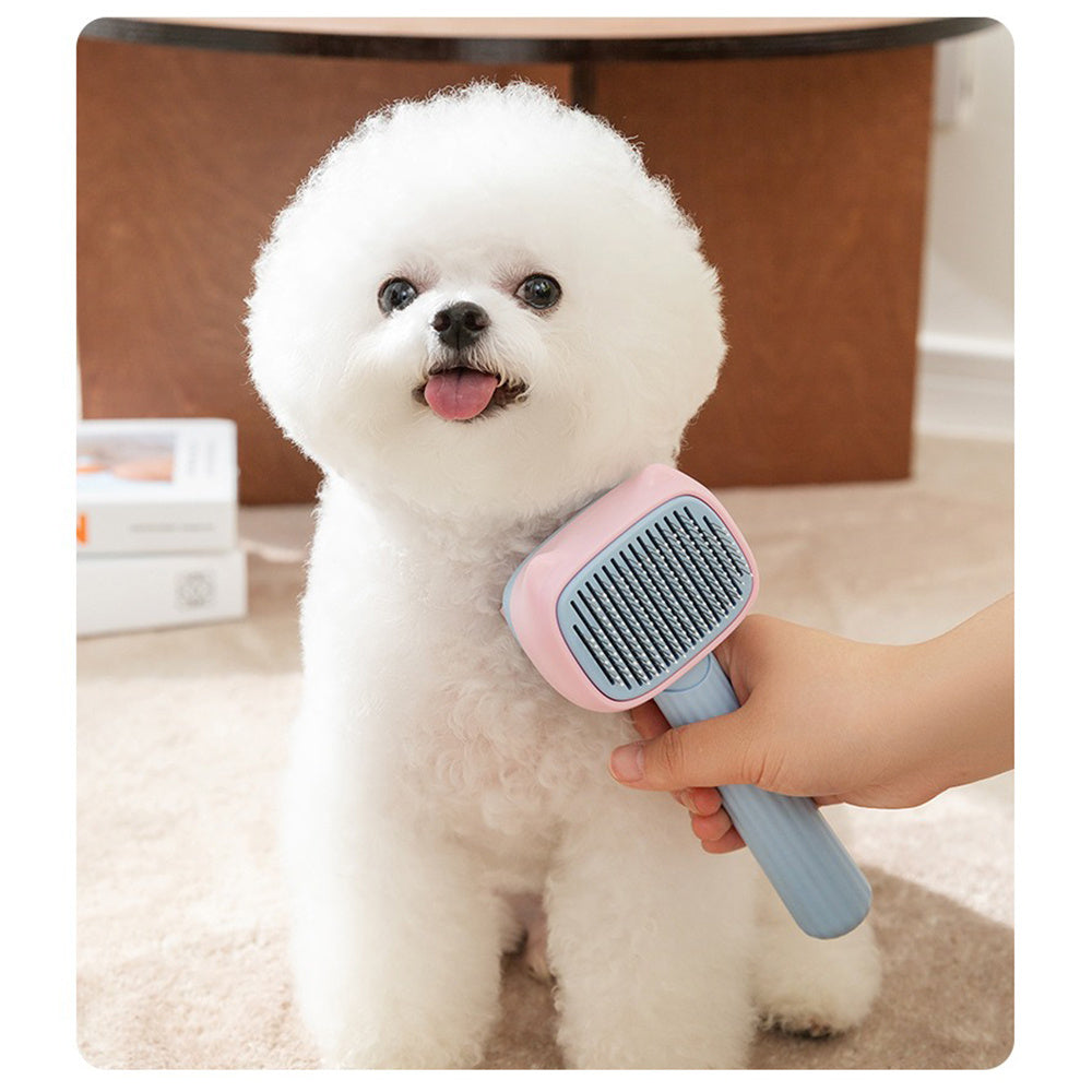 Pet Deshedding Brush Dematting Comb Reduces Shedding Grooming Tool
