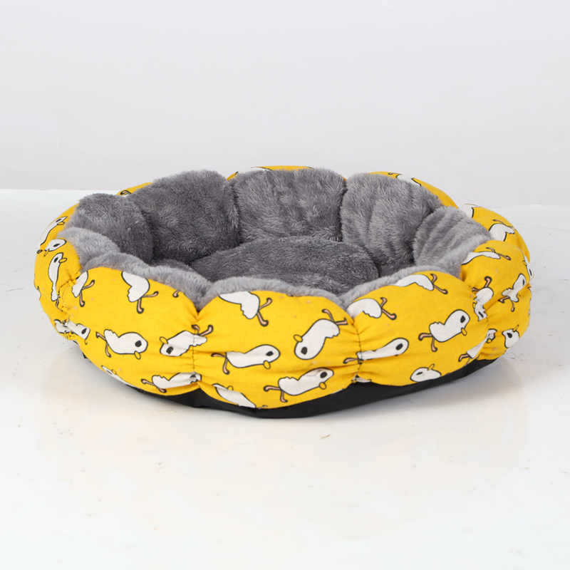 Calming Donut Pet Bed Round Fluffy Soft Comfortable Sleeping Mat