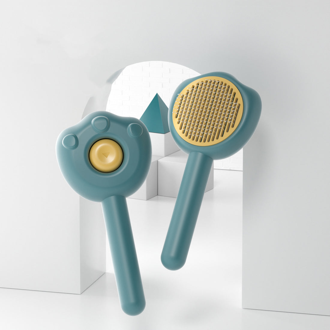 Self Cleaning Pet Grooming Comb Needle Brush Hair Remover Tool