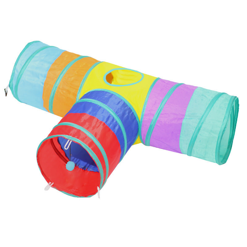 Foldable Tunnel Climbing Path Toy For Pets