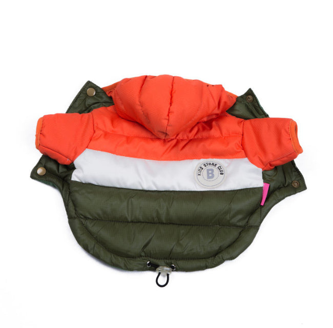 Waterproof Warm Pet Cotton Padded Jacket For Outdoors
