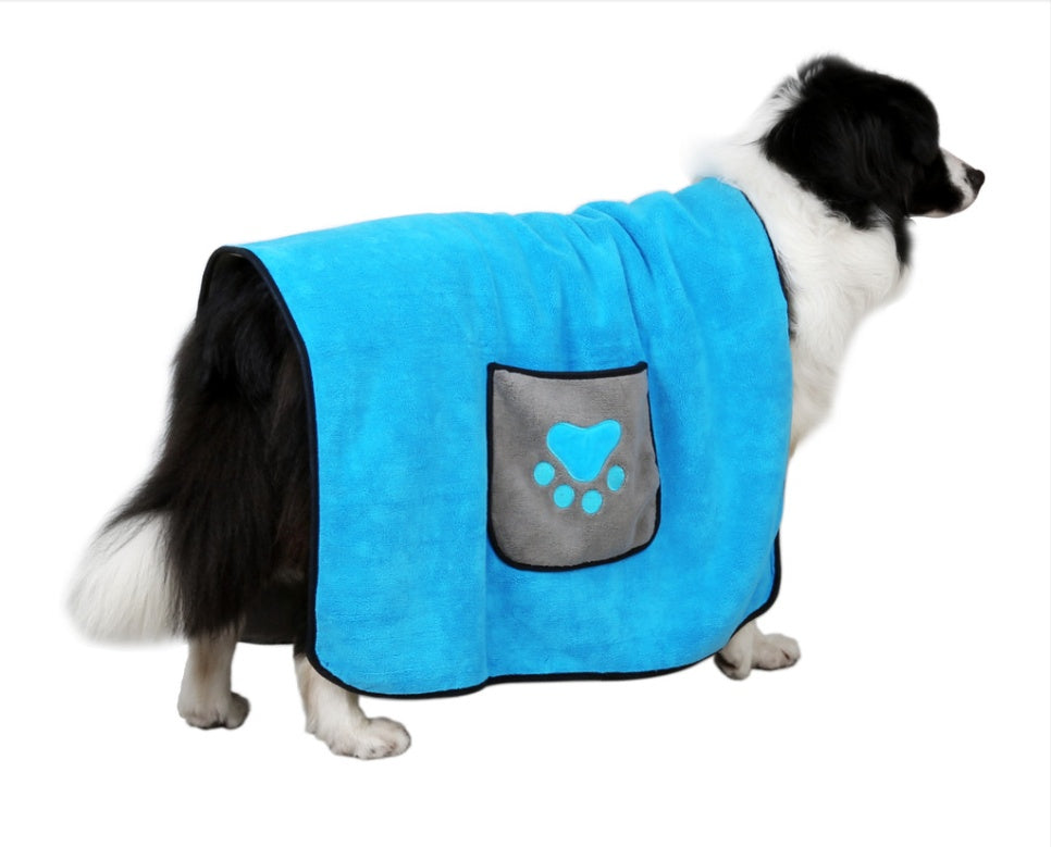 Absorbent Pet Bath Towel For Quick Drying And Grooming