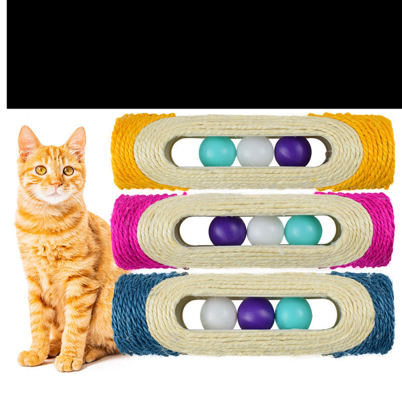 Long Sisal Drum Toy For Pets Set Of Three