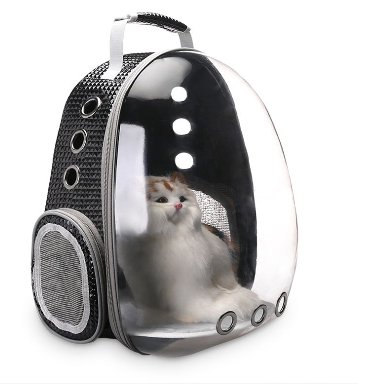 Portable Pet Backpack Carrier Bubble With 360° Viewing And Capsule Design