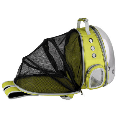 Portable Pet Backpack Carrier Bubble With 360° Viewing And Capsule Design