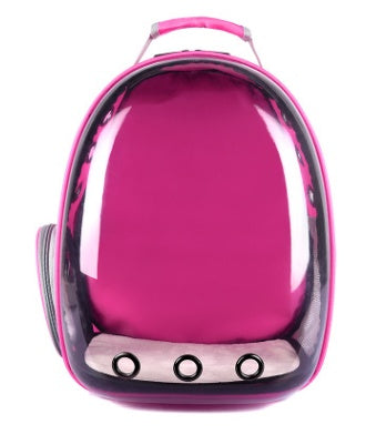 Portable Pet Backpack Carrier Bubble With 360° Viewing And Capsule Design