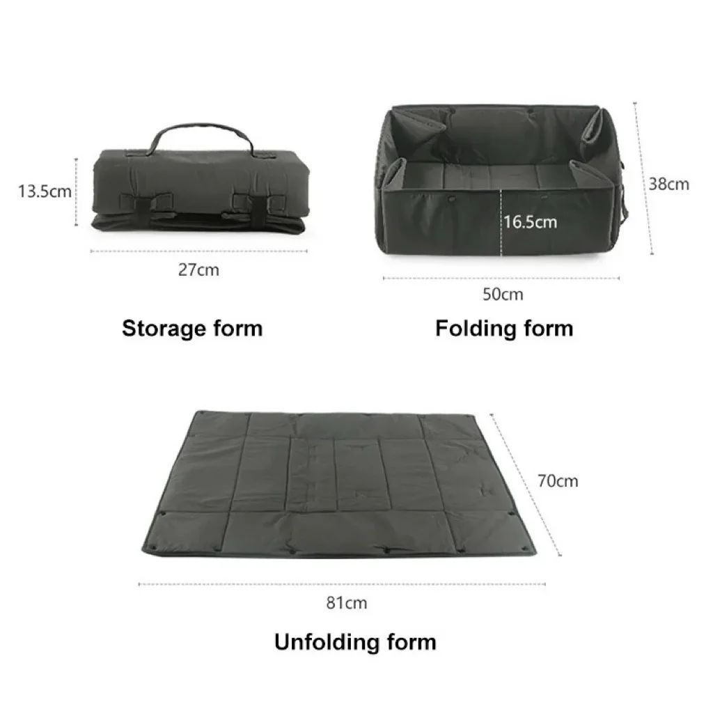 Portable 3-in-1 Pet Travel Bed Carrier With Mat And Cushion