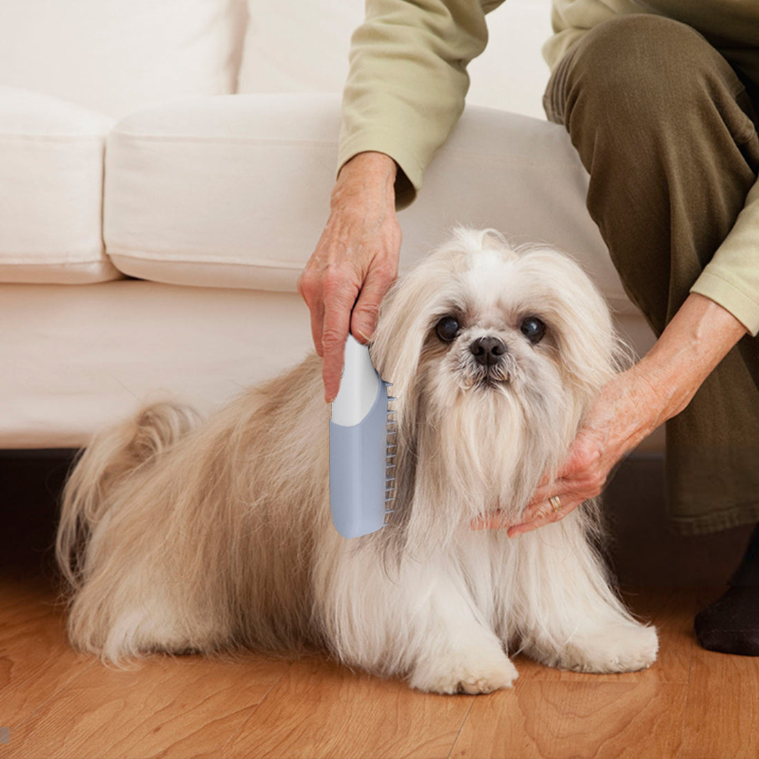 Silicone Pet Massage Brush Fur Removal Grooming Cleaning Tool